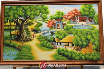 Top các mẫu tranh phong cảnh làng quê trang trí lưu giữ ký ức tuổi thơ