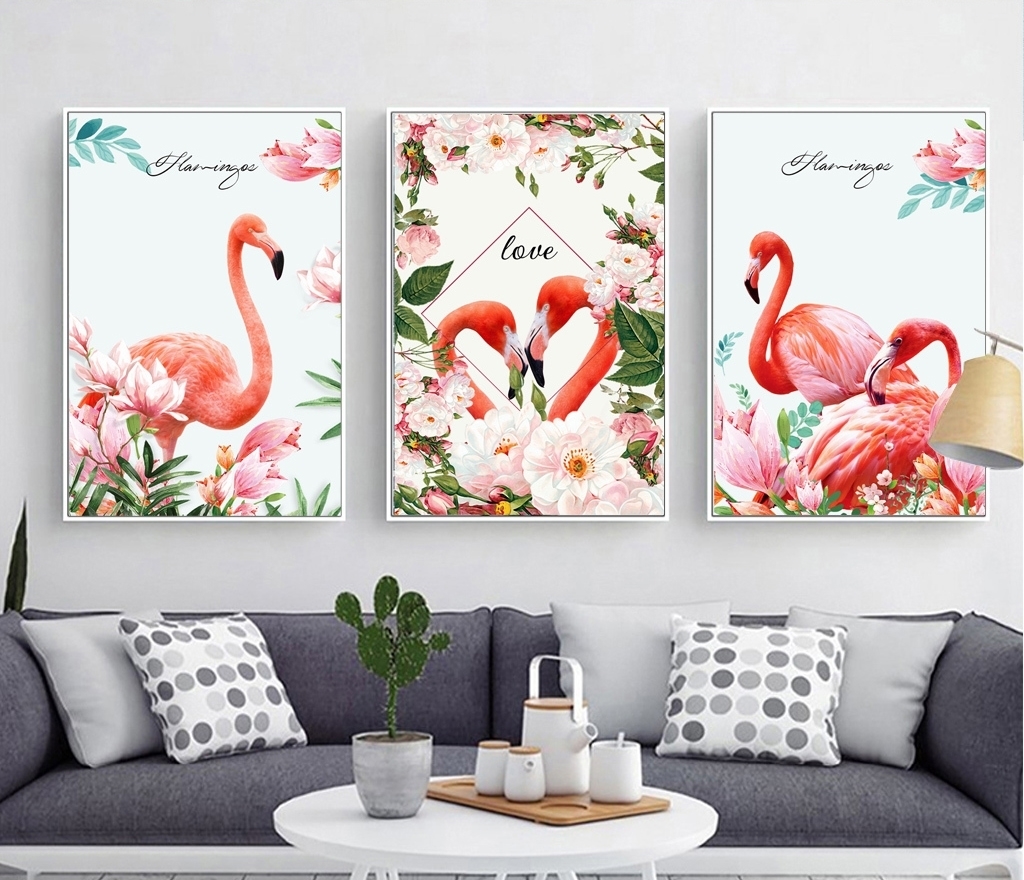 Top mẫu tranh chim hồng hạc trang trí tường sang chảnh, ý nghĩa 2021