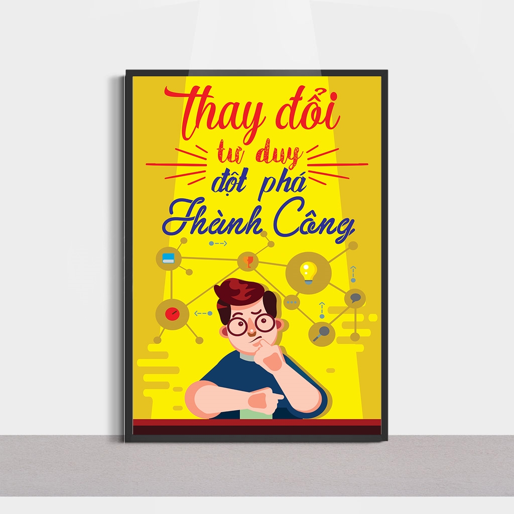 Top mẫu tranh động lực kiến tạo năng lượng tinh thần vượt qua thử thách hot 2021