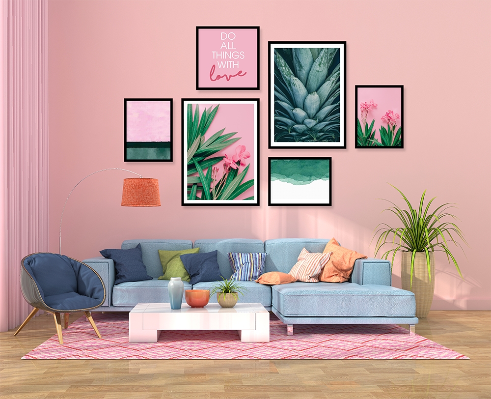 Top mẫu tranh treo tường hoa lá trang trí tường sang chảnh 2021