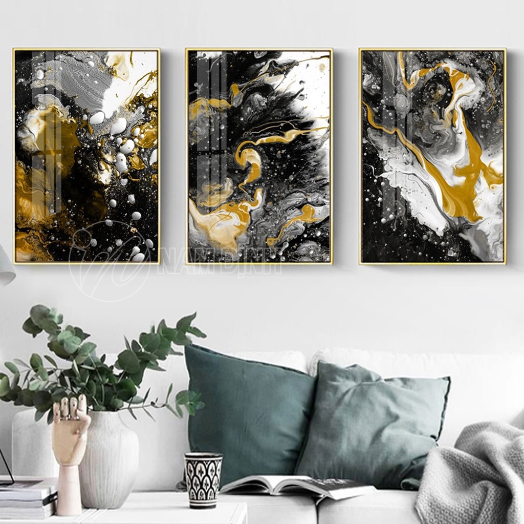 Top mẫu tranh trừu tượng trang trí tường chuẩn đẹp hot 2021