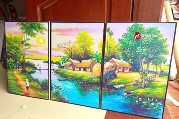 Tranh Canvas In theo yêu cầu sắc nét, giá rẻ, công nghệ in UV hiện đại