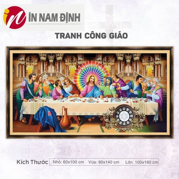 Tranh Công Giáo tráng gương trang trí ý nghĩa cho ngày giáng sinh