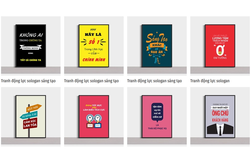 Tranh Slogan Động Lực Phong Cách Năng Động, Hiện Đại‎ giá rẻ tại innamdinh.vn