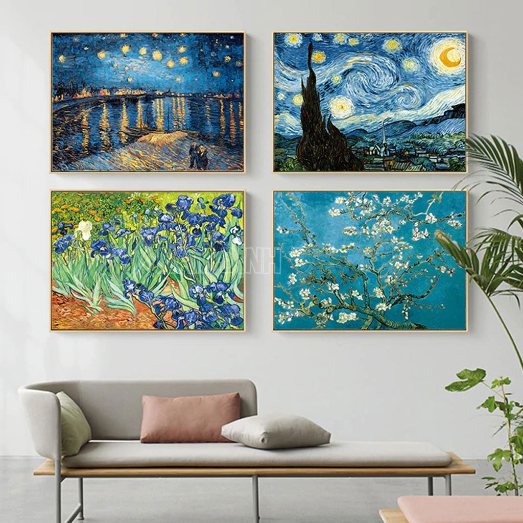 Tranh Van Gogh đêm đầy sao trang trí với nhiều ý nghĩa