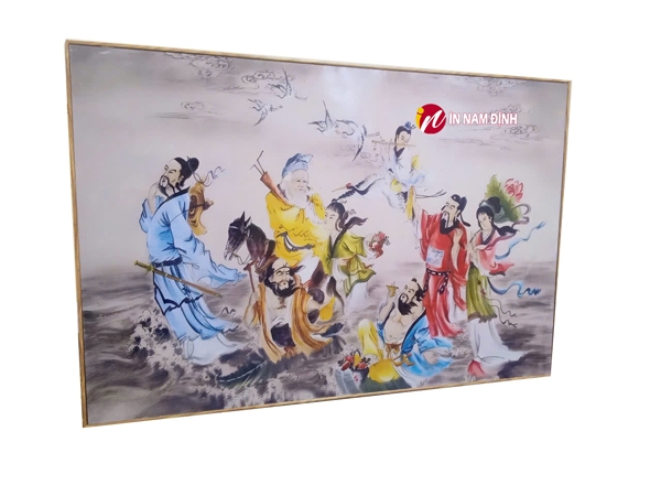 Tranh bát tiên quá hải sự kết hợp hoàn hảo giữa nghệ thuật và ý nghĩa phong thủy