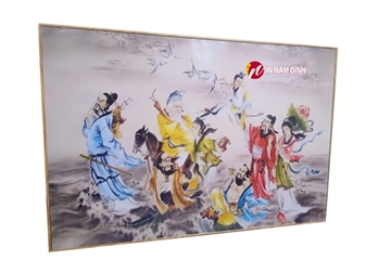 Tranh bát tiên quá hải sự kết hợp hoàn hảo giữa nghệ thuật và ý nghĩa phong thủy