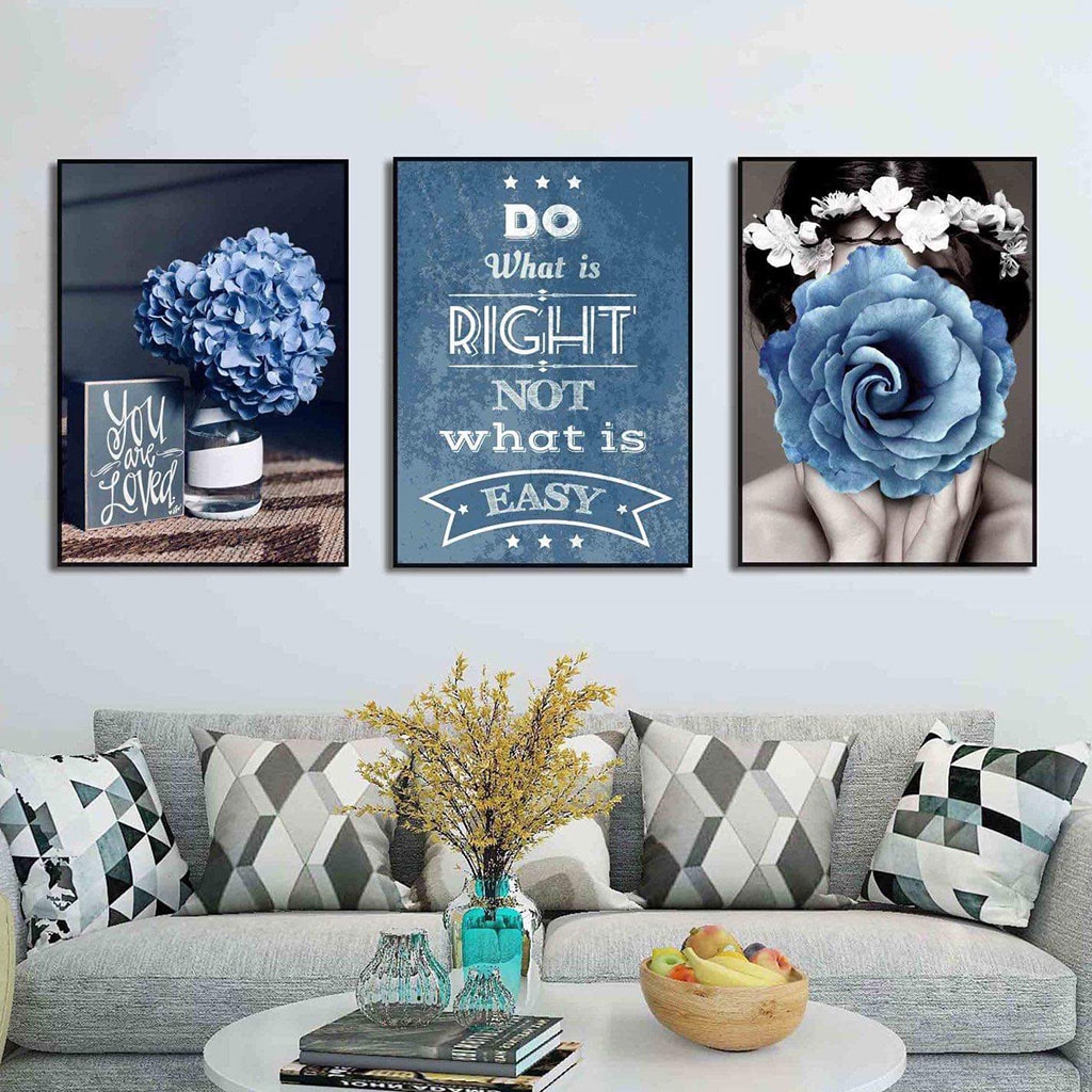 Tranh bộ, tranh treo tường bộ ghép 3 bức chuẩn đẹp