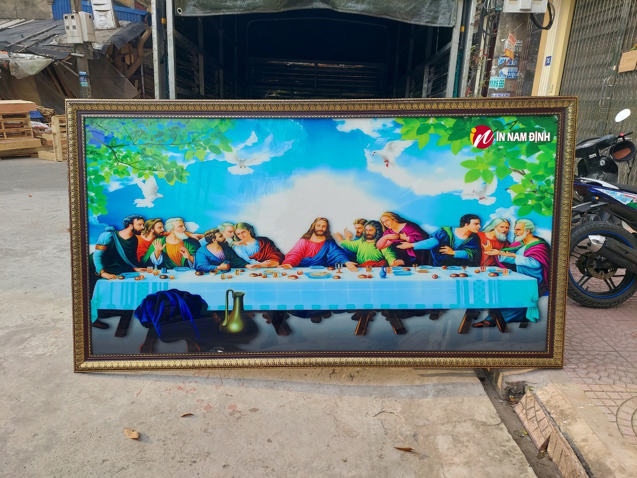 Tranh bữa tiệc ly trang trí đức tin sâu sắc với mẫu tranh siêu đẹp