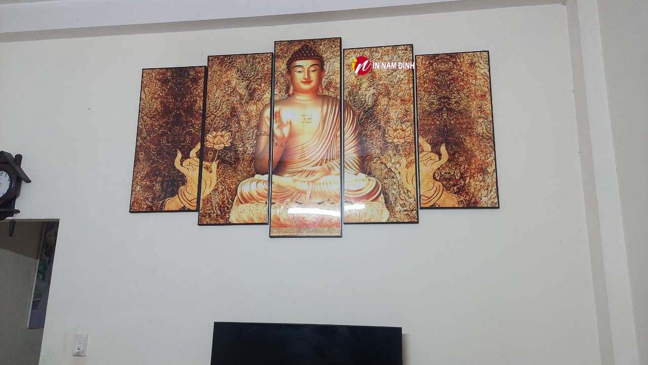 Tranh canvas phật giáo trang trí ý nghĩa thành kính ngày lễ vu lan hiếu nghĩa