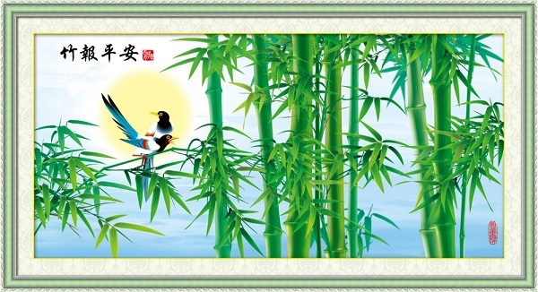 Tranh cây trúc ý nghĩa, cách treo trường thọ, bình an hợp phong thủy