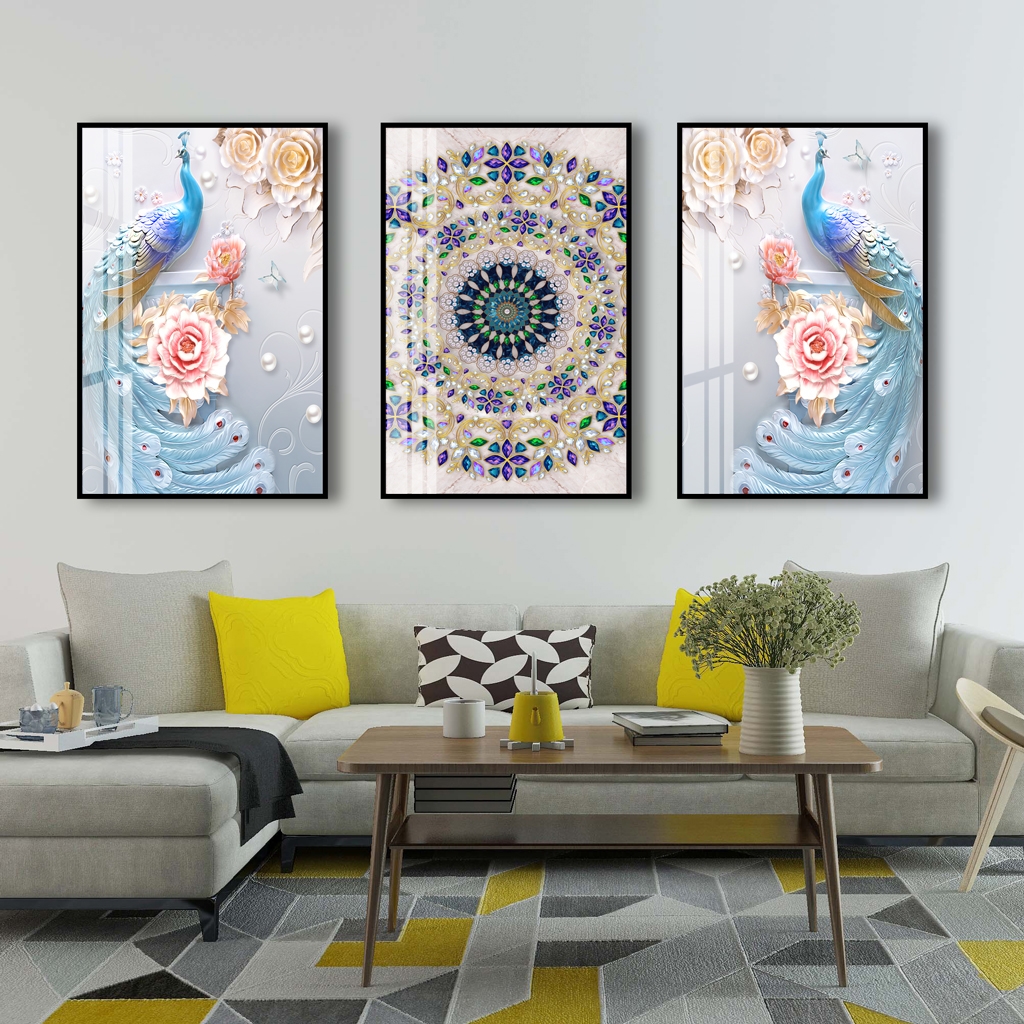 Tranh chim công, ý nghĩa, cách treo hợp phong thủy tượng trưng cho tài lộc, hạnh phúc