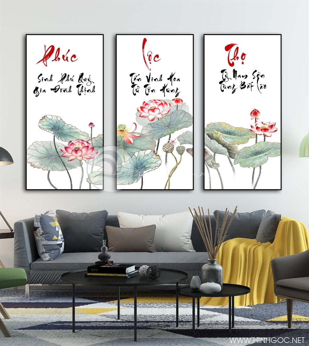 Tranh chữ Phúc, Lộc, Thọ, ý nghĩa, cách treo hợp phong thủy hút tài lộc