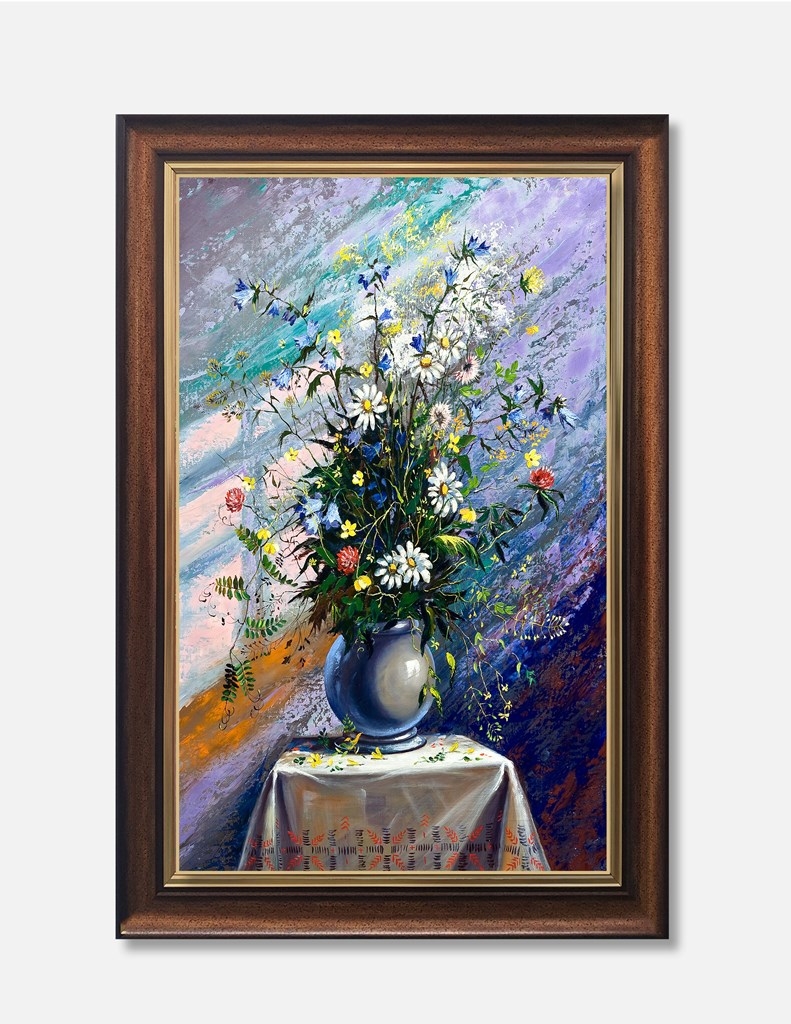 Tranh cúc họa mi trắng vẻ đẹp tinh khôi với nhiều ý nghĩa trong tình yêu