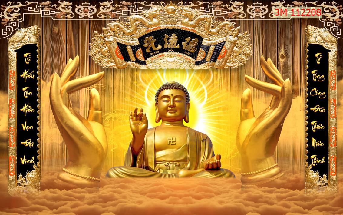 Tranh dán tường 3d phòng thờ trang trí ý nghĩa, cách treo chuẩn phong thủy