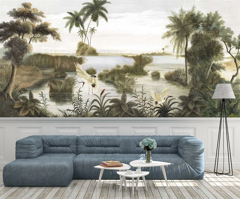 Tranh dán tường phong cảnh.Vì sao nên chọn tranh dán tường phong cảnh trong việc trang trí ?