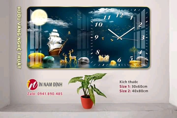Tranh đồng hồ thuận buồm xuôi gió điểm nhấn hoàn hảo cho không gian của bạn!