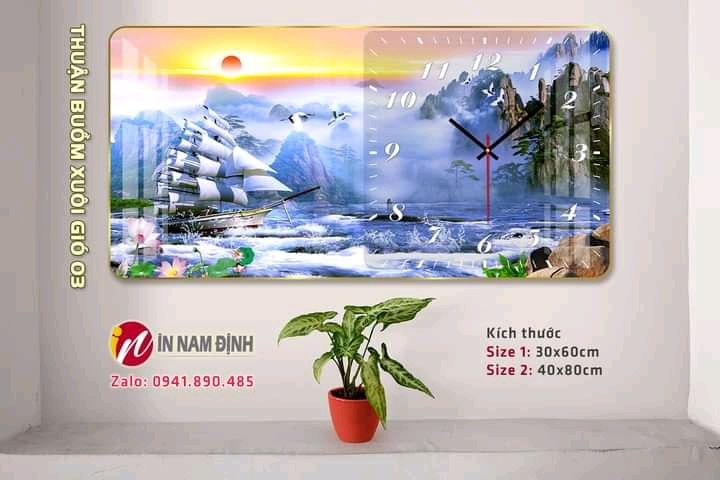 Tranh đồng hồ treo tường nghệ thuật kiến tạo đổi mới với nhiều ưu điểm vượt trội