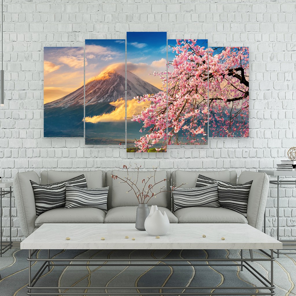 Tranh hoa anh đào trang trí với nhiều ý nghĩa hút vượng khí năng lượng