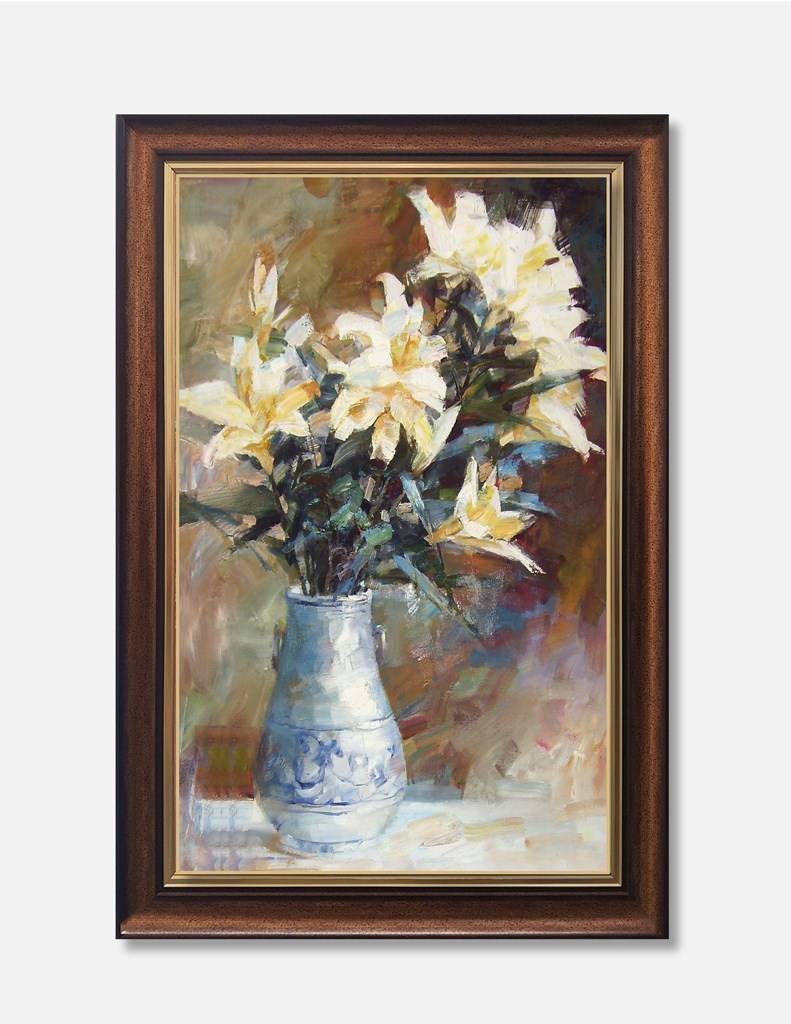 Tranh hoa loa kèn treo tường trang trí với nhiều ý nghĩa