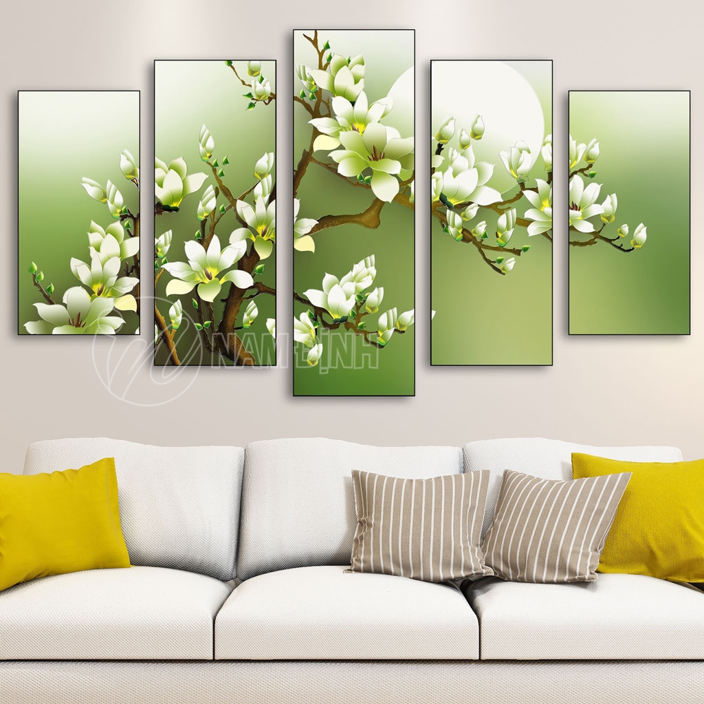 Tranh hoa mộc lan món quà ý nghĩa tặng người thân yêu 20-10