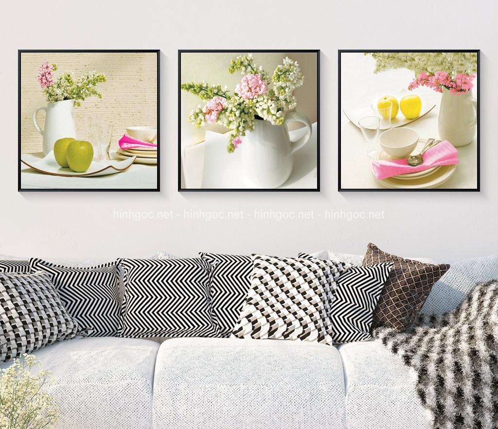 Tranh hoa quả biểu tượng cho sự sung túc đủ đầy cát lợi vượng tài