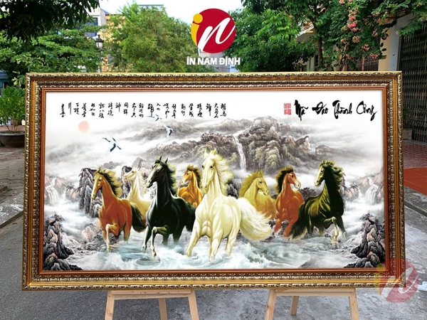 Tranh mã đáo thành công cho người mệnh hỏa trang trí ý nghĩa và phong thủy