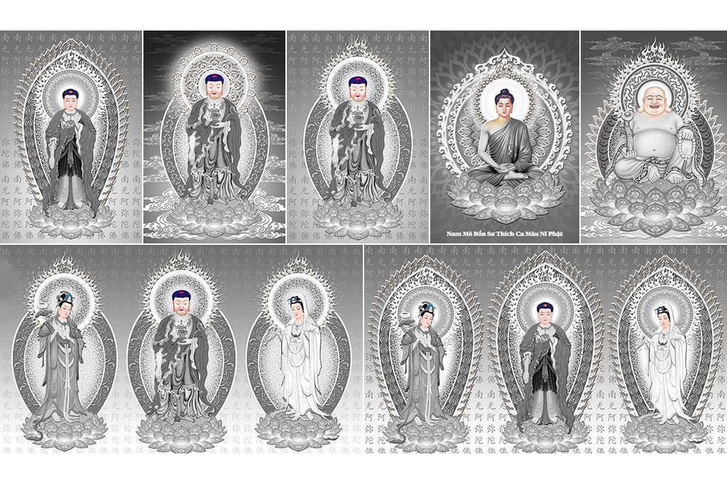 Tranh phật giáo những bức tranh thể hiện tâm linh giúp gia đình bình an