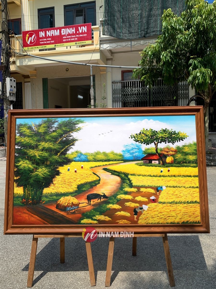 Tranh quê hương việt nam trang trí đem đến những giá trị tinh thần to lớn