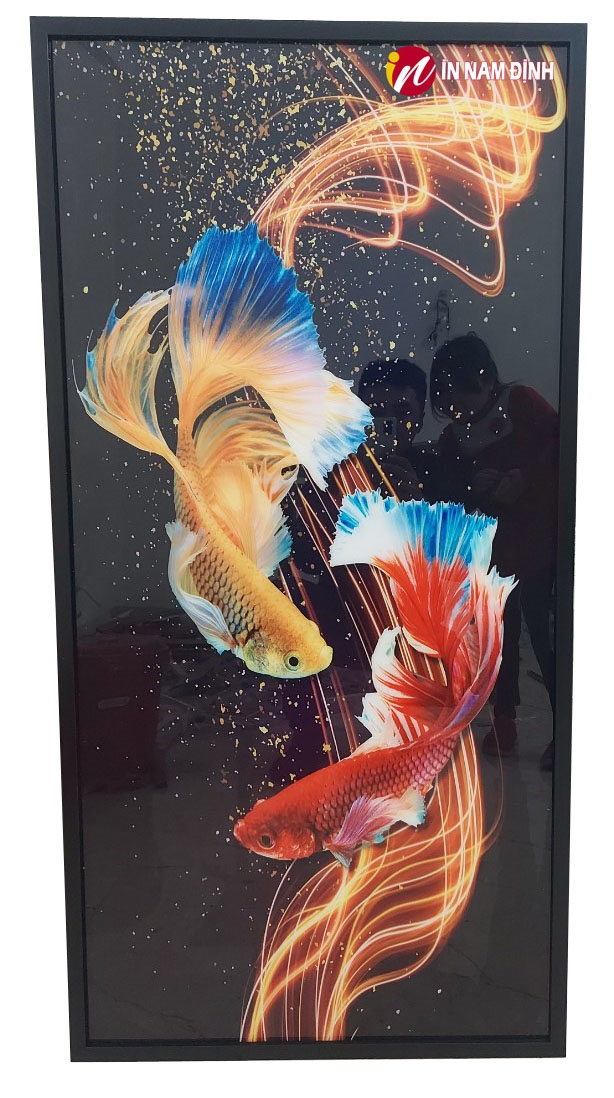 Tranh song ngư trang trí ý nghĩa hút lộc tài, thịnh vượng