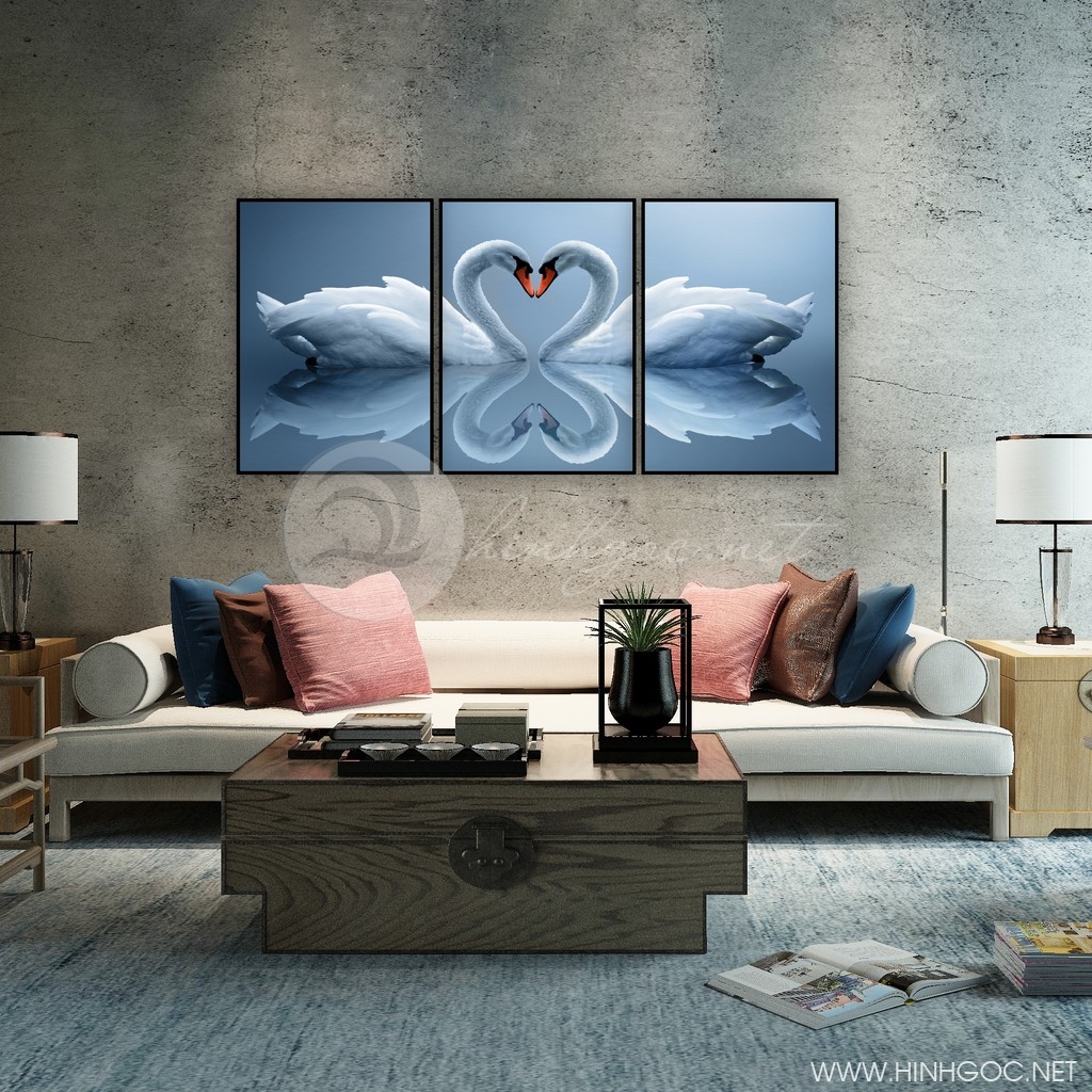 Tranh thiên nga, bức tranh ý nghĩa tượng trưng cho hạnh phúc viên mãn