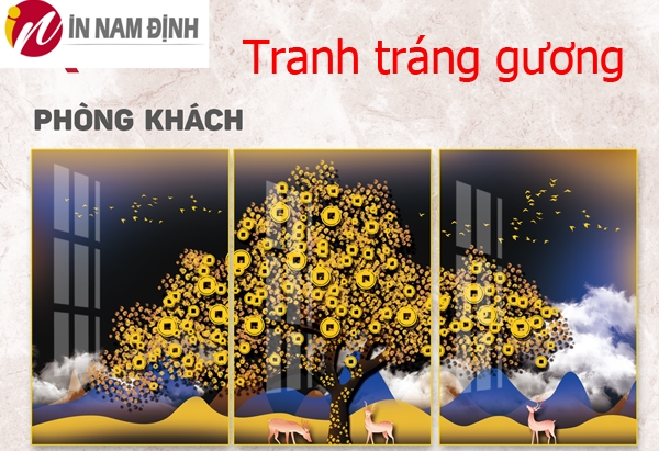 Tranh tráng gương sự lựa chọn hoàn hảo hợp phong thủy với nhiều ưu điểm vượt trội