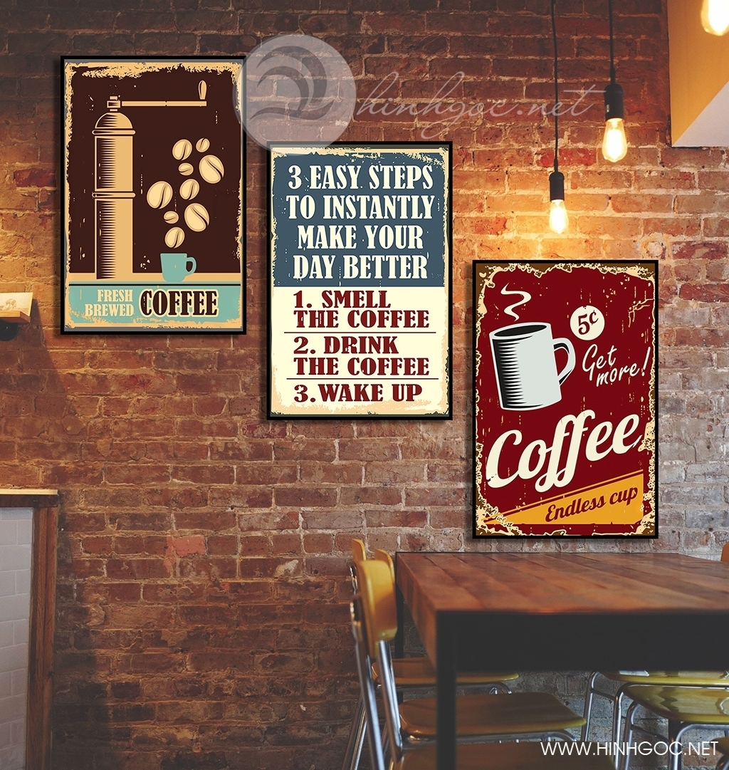 Tranh trang trí quán cafe đẹp, mẫu mã đa dạng tại innamdinh.vn