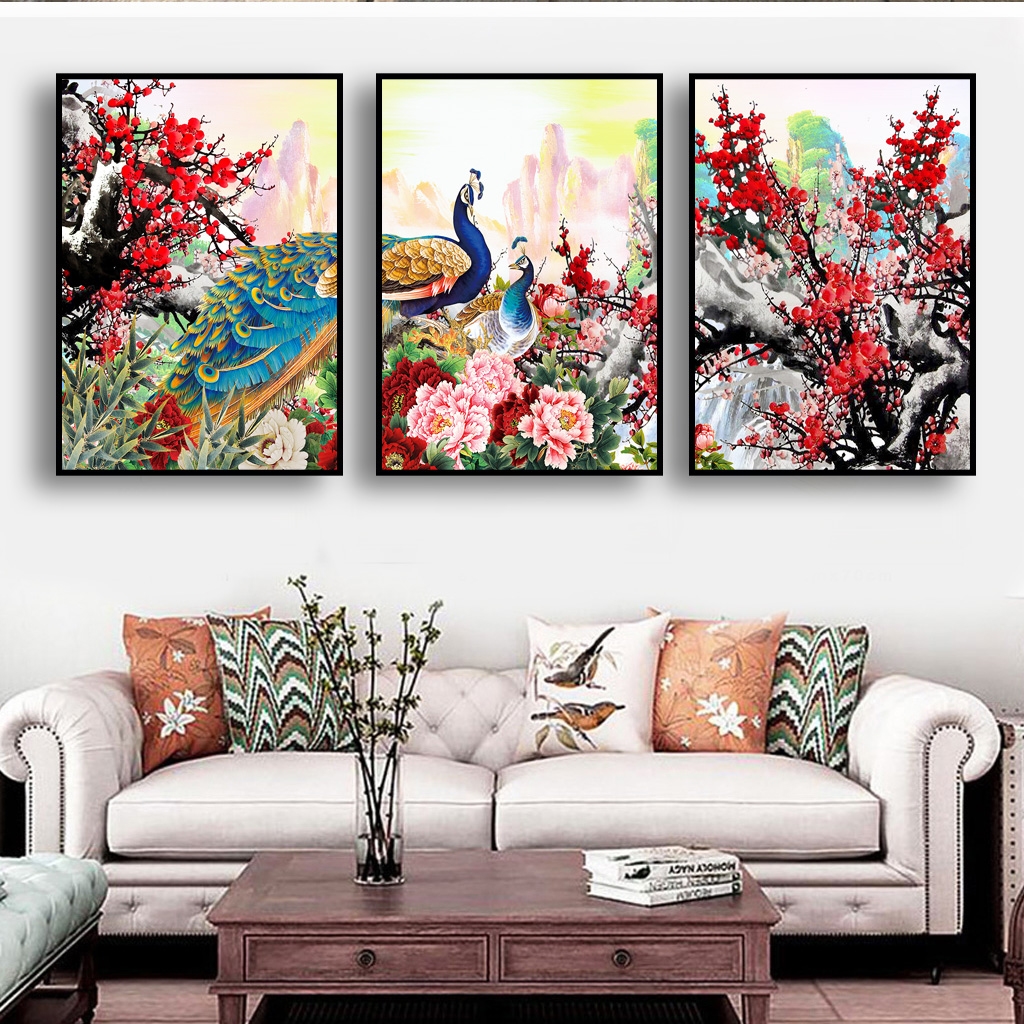 Tranh treo phòng ngủ lãng mạng gắn kết tình yêu son sắc, thủy chung