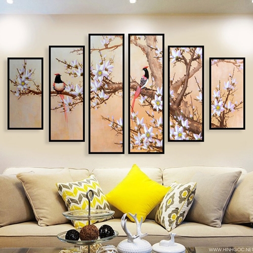 Tranh treo tường hỷ hược, ý nghĩa, cách treo theo phong thủy hiện đại