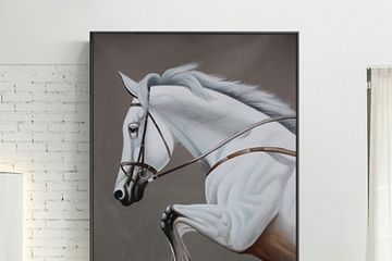 Tranh treo tường, ngựa trắng, ý nghĩa cách treo hợp phong thủy