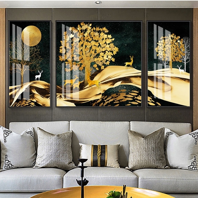 Tranh treo tường phòng khách hiện đại chuẩn đẹp, giá rẻ tại innamdinh.vn