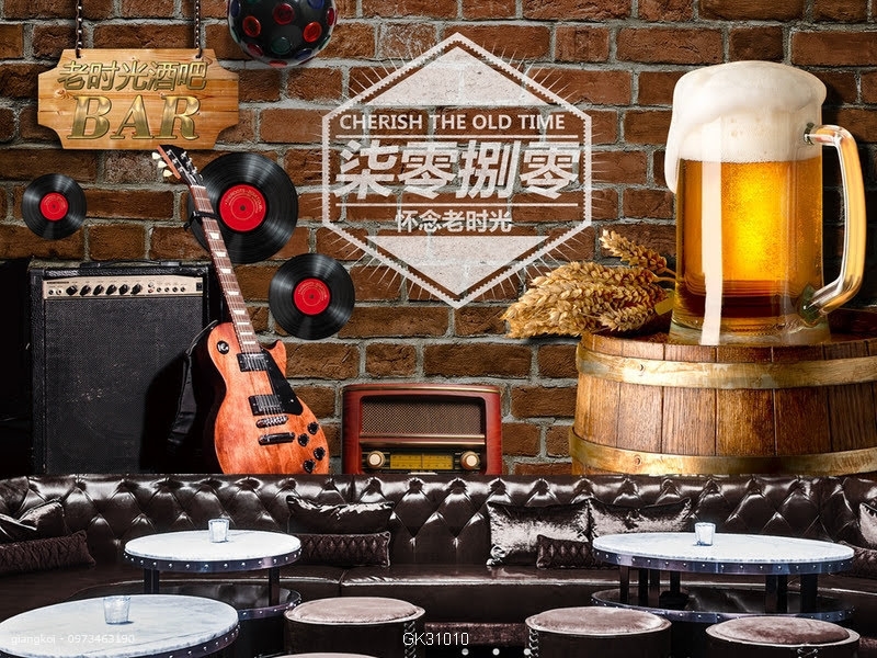 Trọn bộ bí kíp cách trang trí quán bia với mẫu tranh ấn tượng hút khách