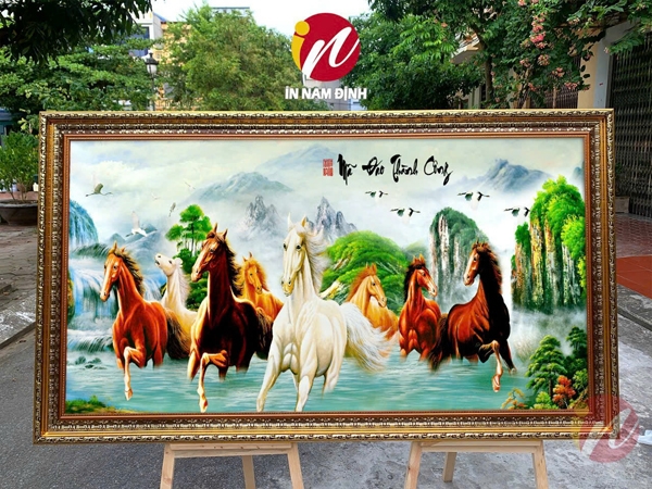 Tuyển tập những mẫu tranh mã đáo thành công đẹp làm quà tặng ý nghĩa lời chúc khởi phát lộc tài