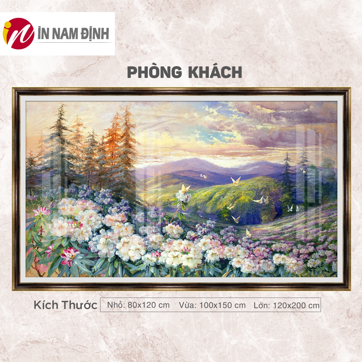 Xịn sò, Tranh tráng gương phong cảnh kiến tạo không gian sống nhiều năng lượng