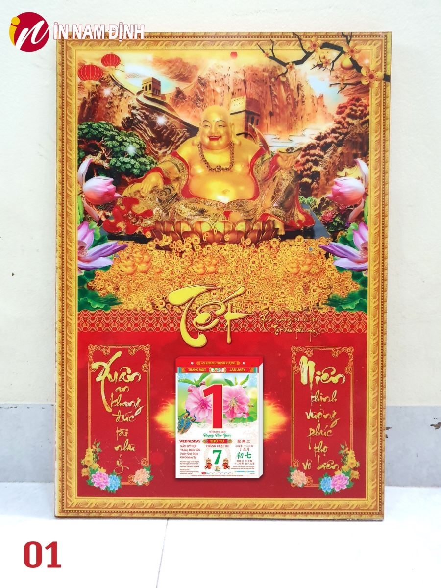 Xịn sò, in lịch tết giá rẻ, chất lượng, uy tín số 1 tại tranhnamdinh.vn