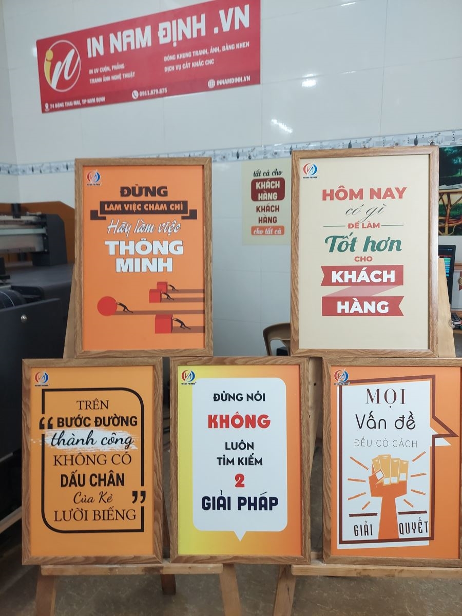 Xịn sò in tranh văn phòng chất lượng số 1 tại tranhnamdinh.vn