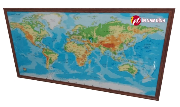 Xịn sò tranh bản đồ Việt Nam treo tường siêu bền đẹp