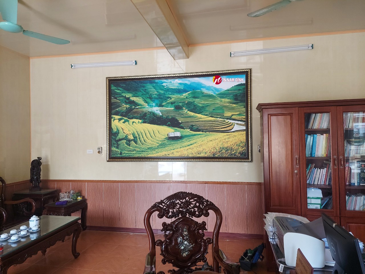 Xịn sò, tranh ruộng bậc thang trang trí với nhiều ý nghĩa