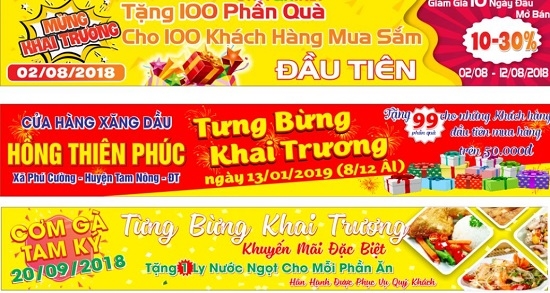 Xu hướng in băng rôn với vai trò quảng bá thương hiệu hút ánh nhìn