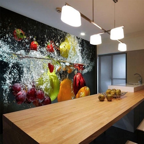 Xu hướng trang trí tranh dán tường phòng bếp với nhiều lợi ích bất ngờ