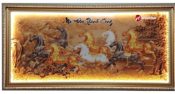 Xu hướng trang trí tranh đèn led tráng gương với nhiều ưu điểm vượt trội