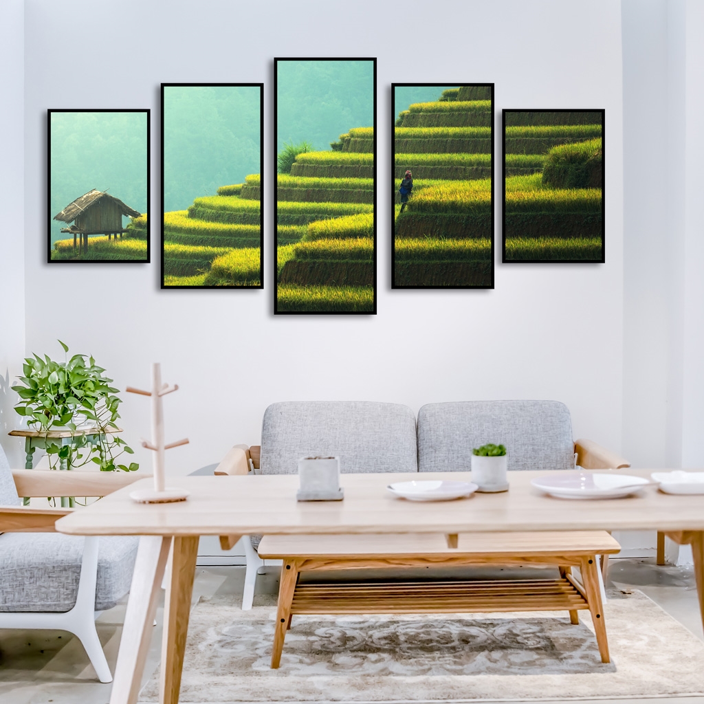 Ý nghĩa, cách treo tranh ruộng bậc thang hợp phong thủy