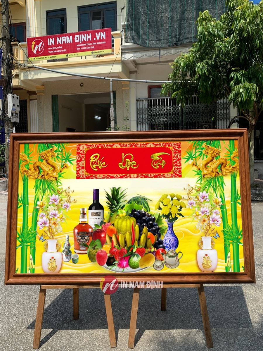 Đóng khung tranh phòng thờ theo yêu cầu chất lượng, uy tín tại Nam Định