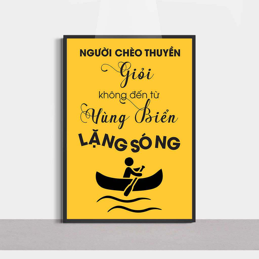 Slogan hay, người trèo thuyền giỏi